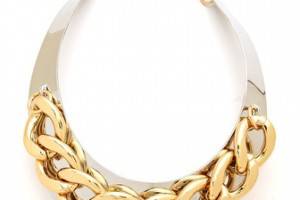 Adia Kibur Chain Link Collar Necklace