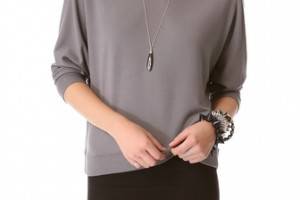 AIR by alice + olivia Boat Neck Dolman Top