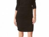 AIR by alice + olivia Cowl Neck Ruched Dress