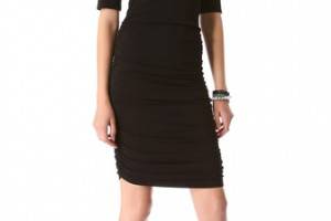 AIR by alice + olivia Half Sleeve Ruched Dress