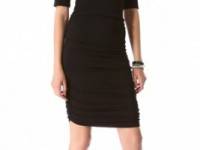 AIR by alice + olivia Half Sleeve Ruched Dress