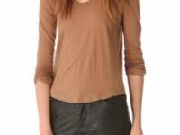 A.L.C. Long Sleeve Scoop Neck Top