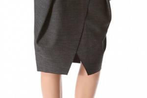 Alexander Wang Pleated Low Waist Skirt