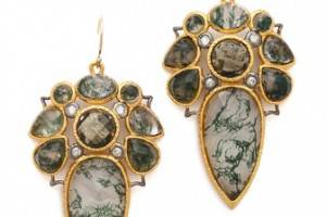 Alexis Bittar Moss Agate Doublet Earrings