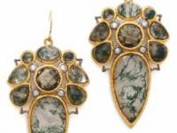 Alexis Bittar Moss Agate Doublet Earrings