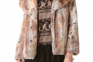 alice + olivia Annistyn Faux Fur Jacket