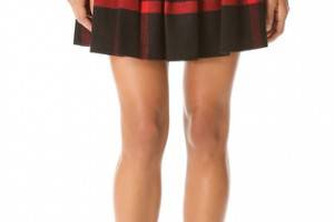 alice + olivia Box Pleat Skirt