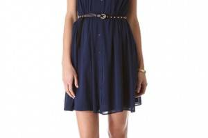 alice + olivia Kendale Button Down Dress