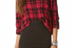 alice + olivia Piper Button Down Top