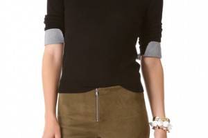 alice + olivia Wiley Sweater with Collar & Cuff