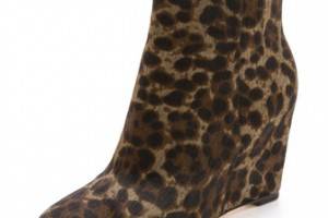 B Brian Atwood Bellaria Wedge Haircalf Booties