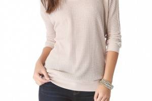 Bella Luxx Waffle Dolman Sweater