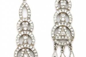 Ben-Amun Crystal Circular Drop Earrings