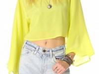 Blaque Label Dilk Kimono Cropped Top