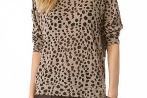 By Malene Birger Olive Leopard Tee