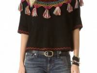 Carolina K Guate Fringe Sweater