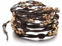 Chan Luu Beaded Cluster Wrap Bracelet