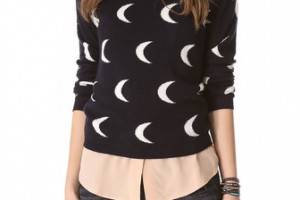Chinti and Parker Moon Intarsia Sweater