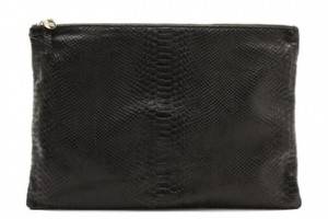 CLARE VIVIER Oversized Snake Print Clutch