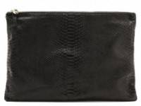 CLARE VIVIER Oversized Snake Print Clutch