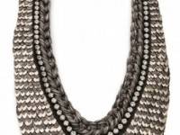 Deepa Gurnani Two Tone Armor Necklace