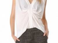 Derek Lam Gathered Knot Blouse