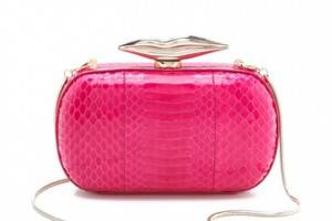 Diane von Furstenberg Flirty Snakeskin Minaudiere