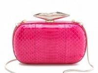 Diane von Furstenberg Flirty Snakeskin Minaudiere