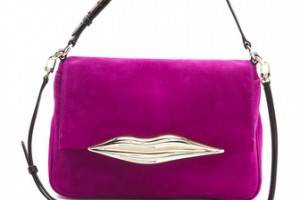 Diane von Furstenberg Flirty Suede Shoulder Bag