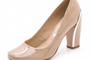 Diane von Furstenberg Gaby Chunky Heel Pumps