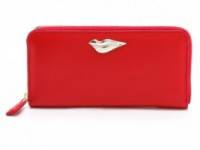 Diane von Furstenberg Lips Zip Around Wallet