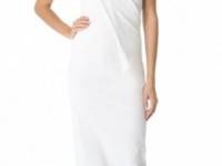 Donna Karan New York Geometric Fold Strapless Gown