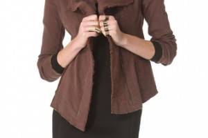 Donna Karan New York Jacket with Asymmetrical Zip