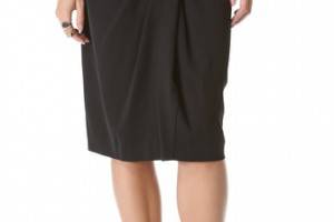 Donna Karan New York Sarong Knot Draped Skirt