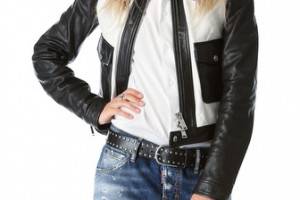 DSQUARED2 Ginger Biker Leather Jacket