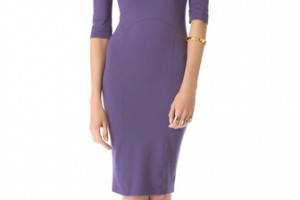 DSQUARED2 Long Sleeve Open Neck Dress