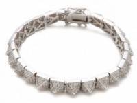 Eddie Borgo Small Pave Pyramid Bracelet