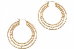 Elizabeth and James Berlin Triple Hoop Earrings