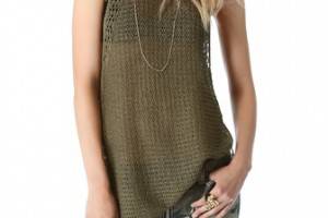 Elizabeth and James Pointelle High Slit Tank