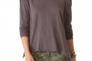 Enza Costa Drop Shoulder Tee