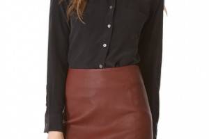 Equipment Brett Blouse with Metal Collar