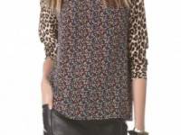 Equipment Liam Blouse with Contrast Prints