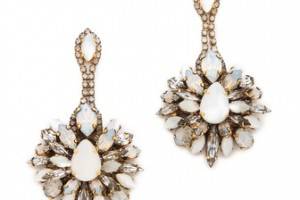 Erickson Beamon Whiter Shade of Pale Crystal Earrings