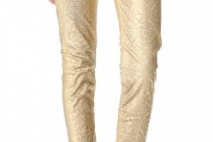 Faith Connexion Metallic Coated Skinny Jeans