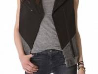 Francis Leon Sideswipe Leather Vest