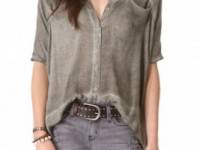 Free People Boxy Woven Shirt