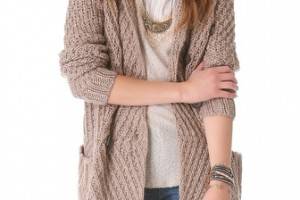 Free People Buttermilk Biscuit Cardigan