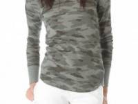 Free People Camo Desperate Thermal Top