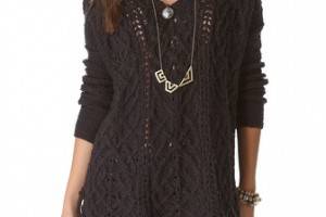 Free People Cross My Heart Pullover