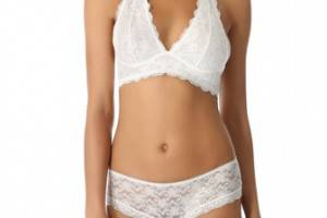 Free People Lace Halter Bra